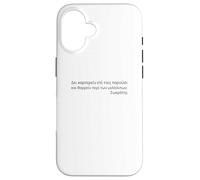 Socrates Quote - Courage For The Future - Attic Greek Case for iPhone 16