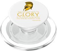 Socrates Quote On Glory - Ancient Classical Greek Philosophy PopSockets PopGrip for MagSafe