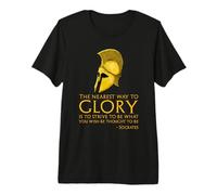 Socrates Quote On Glory - Ancient Classical Greek Philosophy Premium T-Shirt