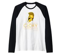 Socrates Quote On Glory - Ancient Classical Greek Philosophy Raglan Baseball Tee