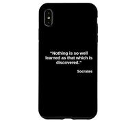 Socrates Quote Shirt - Learned and Discovered Quote Case for iPhone XS Max