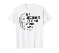 Socrates Quote The Unexamined Life Stoic Philosophy T-Shirt