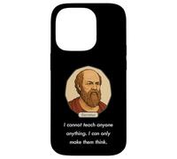 Socrates said "I Cannot Teach Only Make People Think" (Dark) Case for iPhone 14 Pro