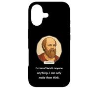Socrates said "I Cannot Teach Only Make People Think" (Dark) Case for iPhone 17