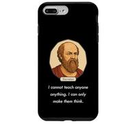 Socrates said "I Cannot Teach Only Make People Think" (Dark) Case for iPhone 7 Plus/8 Plus