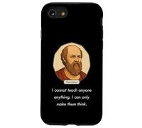 Socrates said "I Cannot Teach Only Make People Think" (Dark) Case for iPhone SE (2020) / 7/8