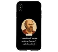 Socrates said "I Cannot Teach Only Make People Think" (Dark) Case for iPhone XS Max