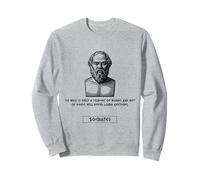 Socrates Student of Words and Not Deeds Men Women Gift Sweatshirt
