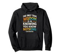 Socrates Wisdom Quote Greek Philosophy Philosophers Stoicism Pullover Hoodie