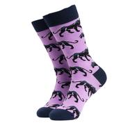 Soctopus 1 Pack Mens & Ladies Animal Design Crew Cotton Socks - Do the Catwalk (Purple) - 4-8 UK