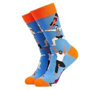 Soctopus 1 Pack Mens & Ladies Novelty Hobbies Crew Cotton Socks - Bendy (Blue) - 4-8 UK