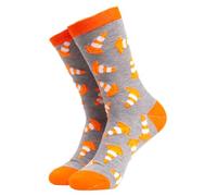 Soctopus Job Design Novelty Cotton Socks Funny Teacher & Chef crew Funky (9-12, Road Works (Grey))