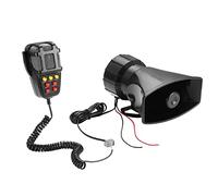 Socueny Car Warning Alarm Truck 7-Sound Loud Alarm Loudspeaker 12V Siren Air Horn Police Firemen Car Horn 110DB