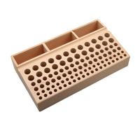 Socueny Leather Tools 98-Hole Slotted Beech Tool Rack Leather Leather Carving Punch Diamond Cut Storage Tools DIY Tools