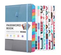 Socueny Password Keeper Book with Alphabetical Tabs for Seniors, Password Notebook for Internet Website Address Log in Detail,B