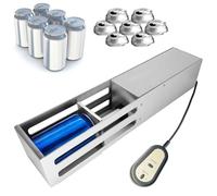 Soda Can Crusher Electric Kitchen Crushers Recycling,recycling 12oz~16oz Cans Wall Mounted Automatic Crushers,Dual Use Of Lying And Standing To Save Space And Facilitate Storage