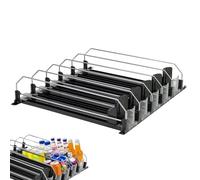 Soda Cans for the Fridge - Automatic Retailer of 5 Lines for the Fridge | Adjustable Support for Kitchens, Cabinets and Refrigerators
