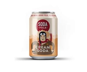Soda Folk Cream Soda 330ml Can [Pack of 24]