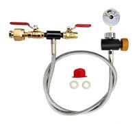 Soda Machine CO2 Cylinder Refill Adapter Hose Soda Maker Co2 Canister Refill Station for Filling Soda blue Co2 Bottle