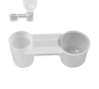 Soda Pop Water Bottle Cup | Drinker Feeder Water Clip for Parrots,Safe Splash-Proof Transparent Scientific Design Device for Pigeons Chicken Chickadees