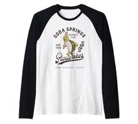 Soda Springs Slowpokes Retro Minor League Baseball Team Raglan Baseball Tee
