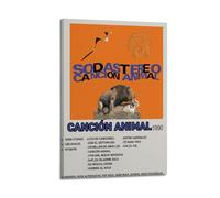Soda Stereo - Canción Animal Poster Wall Art Aesthetic Cover Poster Design Painting for Living Room Bed Room 08x12inch(20x30cm) Frame-style