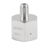 Soda Water CO2 Adapter Mini CO2 Regulator Adapter CO2 3/8 24UNF to 6ACME 6G for Sodastream Soda Maker Homebrew Beer Corny Keg Carbonation System