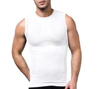 Sodacoda Men Lightweight Active Wear, Cooling & Quick-Dry Base Layer Undershirt, Anti-Odour Gym Vest (XL, White)