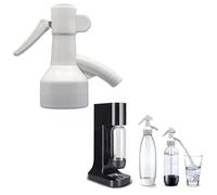 Sodafall fizz saver soda bottle dispenser compatible with Sodastream bottles and for other soda maker brands (white)