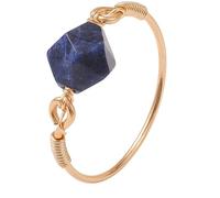 Sodalite Copper Wire Wrap Ring 20mm
