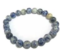 Sodalite Gemstone Power Beaded Bracelet Crystal Healing Fashion Gift Wellness Positive Energy Concentration accessory