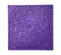 SodaPup Bones eMat - Durable Lick Mat Feeder Made in USA from Non-Toxic, Pet-Safe, Food Safe Rubber for Mental Stimulation, Avoiding Overfeeding, Fresh Breath, Digestive Health, Calming, & More