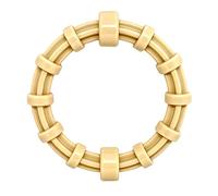 SodaPup Chicken-Flavored Honey Bone Teething Ring - Durable Dog Chew Toy Made in USA from Non-Toxic, Pet Safe, Food Safe Nylon Material for Clean Teeth, Fresh Breath, Problem Chewing, & More