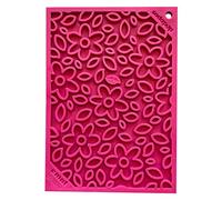 SodaPup Flower Power eMat - Durable Lick Mat Feeder Made in USA from Non-Toxic, Pet-Safe, Food Safe Rubber for Mental Stimulation, Avoiding Overfeeding, Fresh Breath, Digestive Health, & More