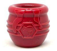 SodaPup Honey Pot - Durable Dog Treat Dispenser & Enrichment Toy Made in USA from Non-Toxic, Pet Safe, Food Safe Natural Rubber Material for Mental Stimulation, Problem Chewing, Calming Nerves, & More