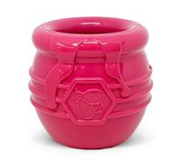 SodaPup Honey Pot - Durable Dog Treat Dispenser & Enrichment Toy Made in USA from Non-Toxic, Pet Safe, Food Safe Natural Rubber Material for Mental Stimulation, Problem Chewing, Calming Nerves, & More
