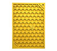 SodaPup Honeycomb eMat - Durable Lick Mat Feeder Made in USA from Non-Toxic, Pet-Safe, Food Safe Rubber for Mental Stimulation, Avoiding Overfeeding, Fresh Breath, Digestive Health, Calming, & More