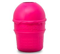 SodaPup Ice Cream Cone - Durable Dog Treat Dispenser & Chew Toy Made in USA from Non-Toxic, Pet Safe, Food Safe Natural Rubber Material for Mental Stimulation, Problem Chewing, Calming Nerves, & More