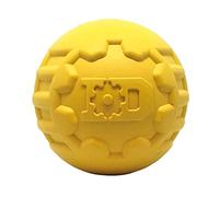 SodaPup Industrial Dog Gear Ball - Durable Ball Toy, Chew Toy, & Treat Dispenser Made in USA from Non-Toxic, Pet-Safe, Food Safe Natural Rubber Material for Bonding, Mental & Physical Exercise, & More