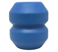 SodaPup Industrial Dog Natural Rubber Double Trouble Chew Toy - Treat Dispenser - Made in USA - for Heavy Chewers -Blue - Large