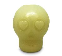 SodaPup MuttsKickButt Glow in The Dark Skull - Durable Dog Treat Dispenser & Chew Toy Made in USA from Non-Toxic, Pet Safe, Food Safe Rubber Material for Mental Stimulation, Problem Chewing, & More