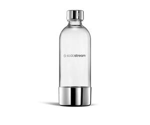 sodastream 1L Bottle for Sparkling Water and Soda Machine | Dishwasher Safe | Stainless Steel Finish