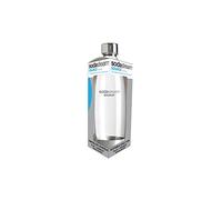 SodaStream 1L Slim Metal Carbonating Bottle, Single