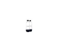 sodastream Set of 2 Classic Dishwasher Friendly Carbonating Bottles, Large, 1 L, Material: Tritan, BPA-free