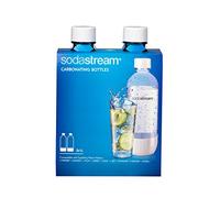 SodaStream 2 x 1 Litre White Carbonated Bottle