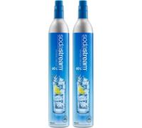 SodaStream 2 x Blue Screw-in Spare CO2 Cylinder Value Pack Refill for Genesis, Jet, and Spirit Sparkling Water Maker
