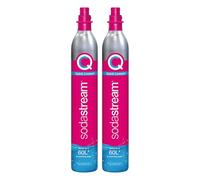 SodaStream - 2 x CO2 Cylinder for Sparkling Water Maker, Quick Connect Gas System, Makes 60 litres Fizzy Drinks, Compatible with Terra, Duo and Art, Reduce Plastic Waste, Pink
