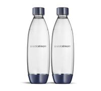 sodastream 2 x Dishwasher Safe Fuse Bottles for Carbonator DUO, TERRA, E-TERRA, ART, GAIA, Dark Blue