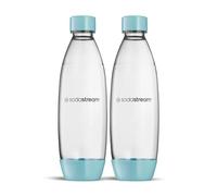 Sodastream 2 x Dishwasher Safe Fuse Bottles for Carbonator DUO, TERRA, E-TERRA, ART, GAIA, Light Blue