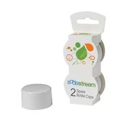 sodastream Bottle Caps, White, 2-Pack, Plastic